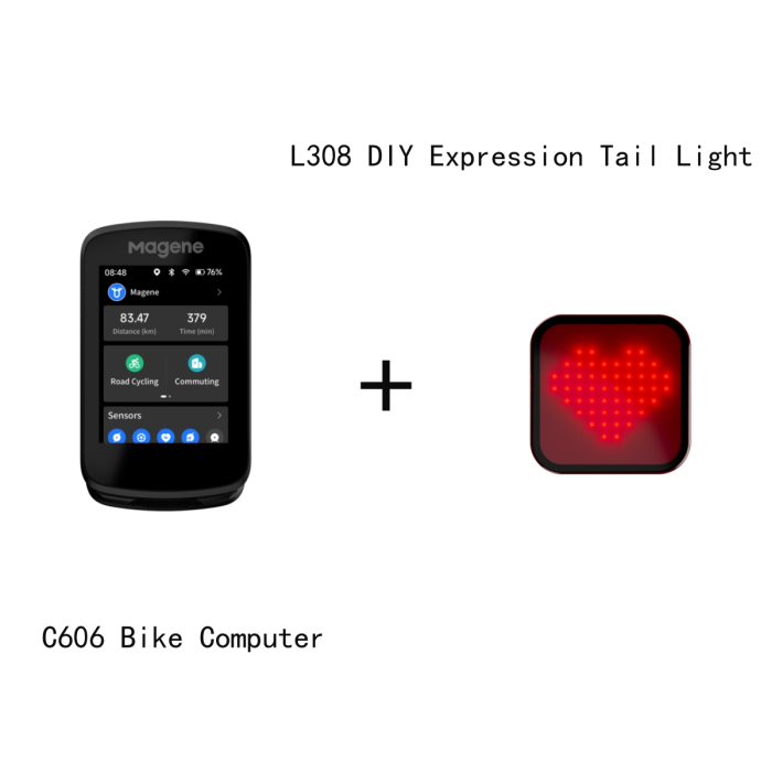 Ciclocomputador inteligente con GPS Magene C606