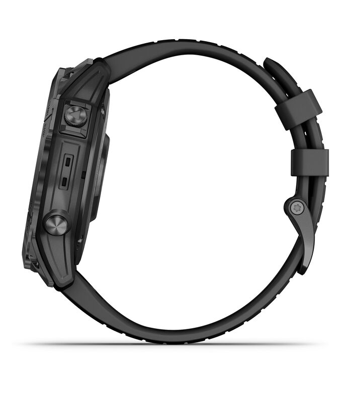 Garmin epix Pro Saphire Gen2 CarbonGray DLC Titanium with Black Band - Side 2