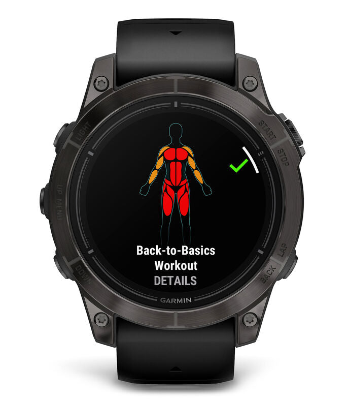 Garmin epix Pro Saphire Gen2 CarbonGray DLC Titanium with Black Band - Front 7
