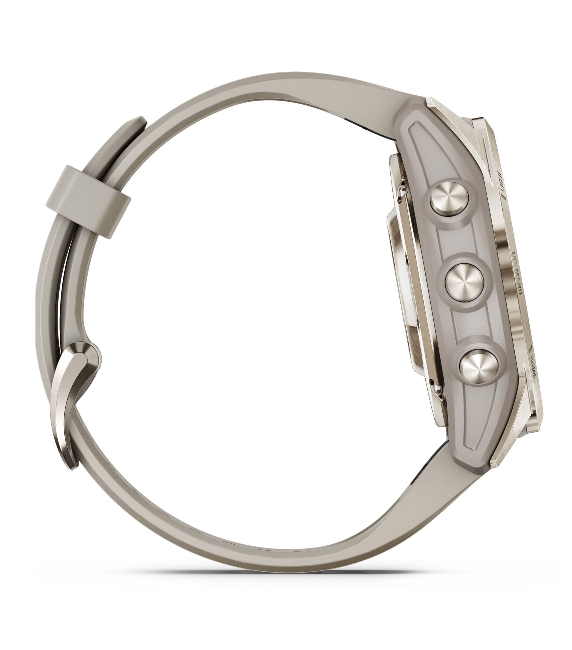 Garmin epix Pro Saphire Gen 2 Gold Light Sand Band - Side