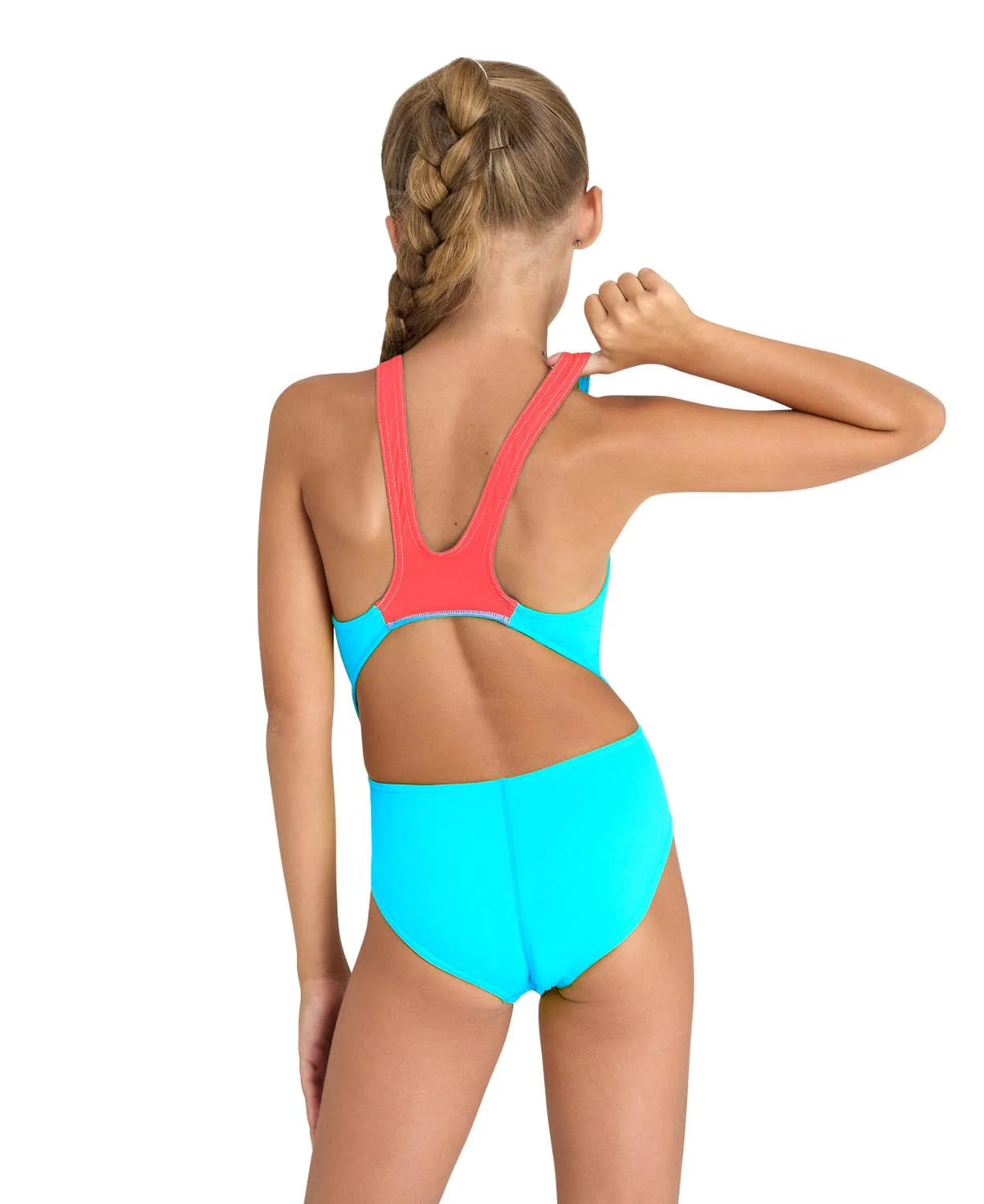 Arena Girls Team Swimsuit Swim Tech Blue
